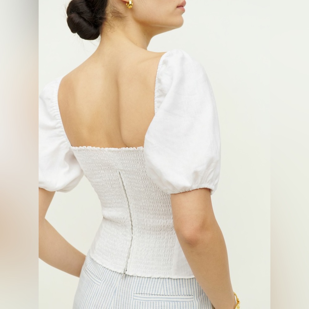 Reformation Rory Linen Top - Picture 2 of 9